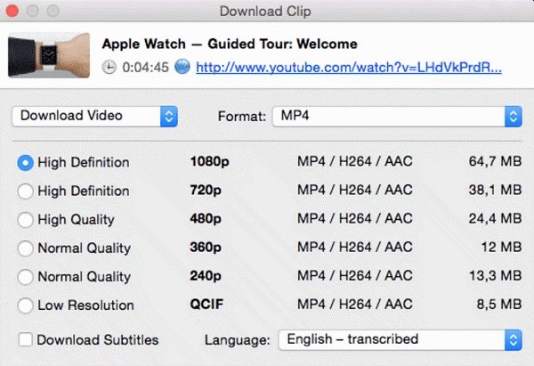 convert youtube to mp4 for mac